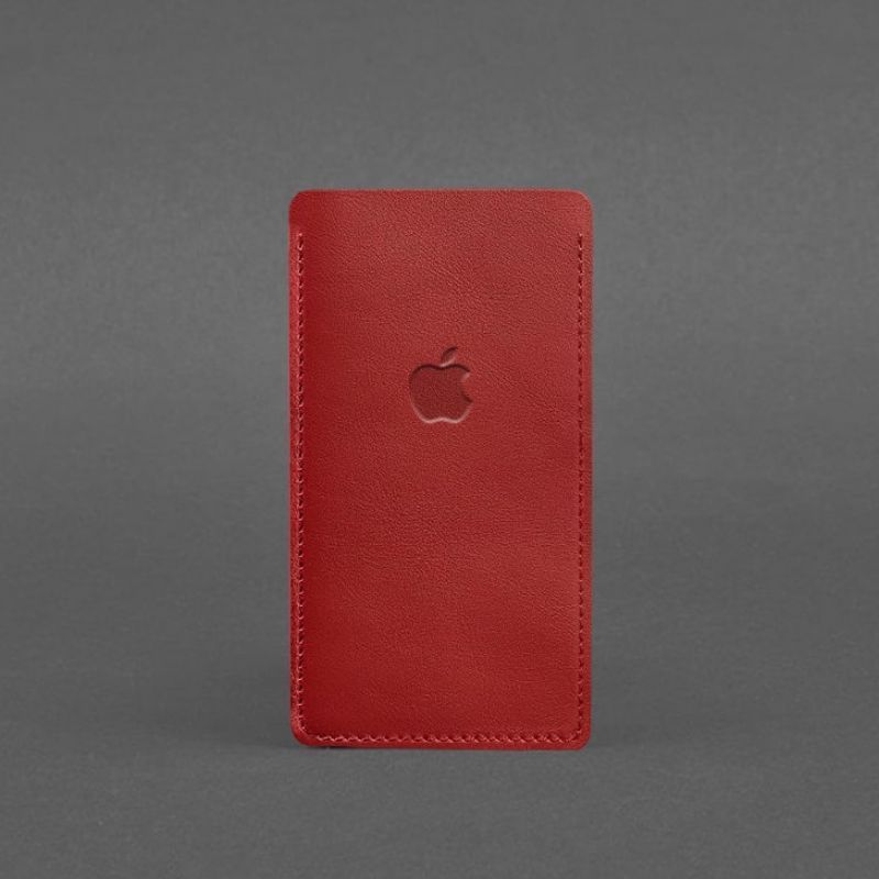 Шкіряний чохол для iPhone 12 Червоний BN-GC-2-red фото