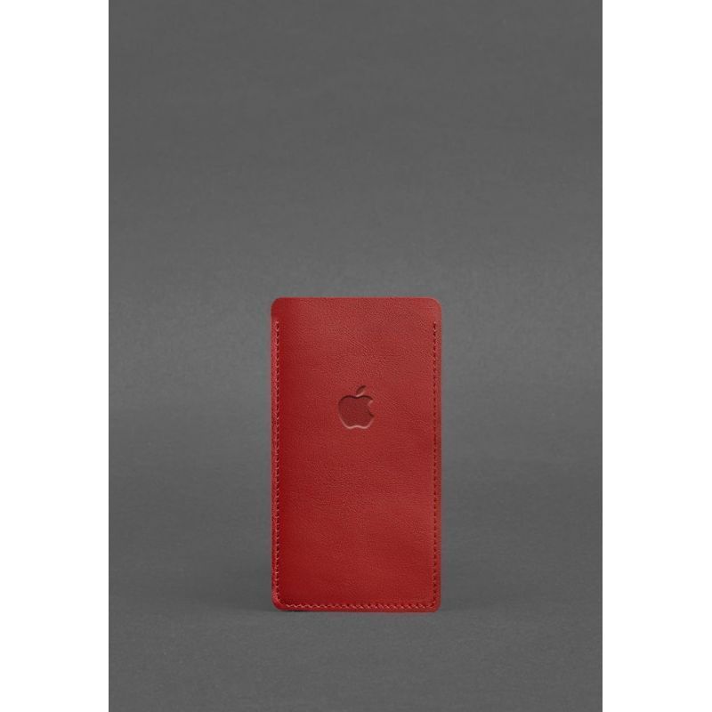 Шкіряний чохол для iPhone 12 Червоний BN-GC-2-red фото