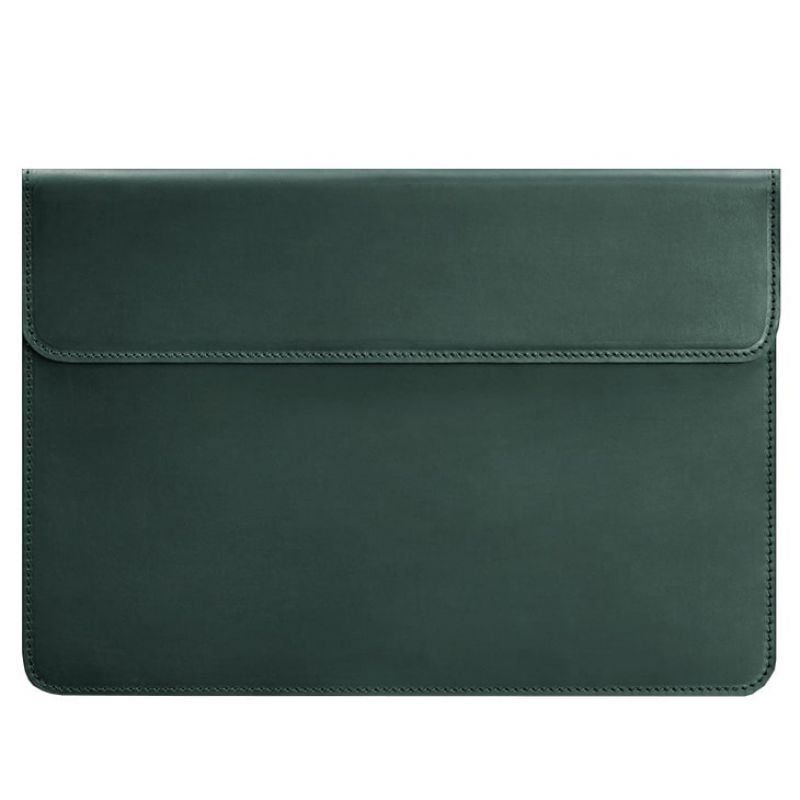 Кожаный чехол-конверт на магнитах для MacBook 15 дюйм Зеленый Crazy Horse BN-GC-11-iz фото