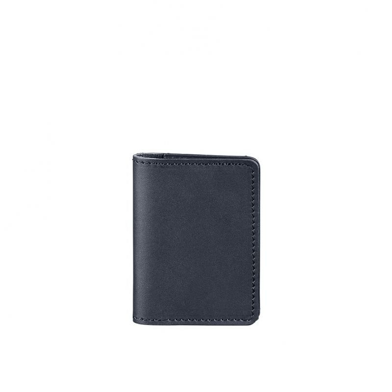 Кожаный кард-кейс (визитница) 6.0 темно-синий BN-KK-6-navy-blue фото
