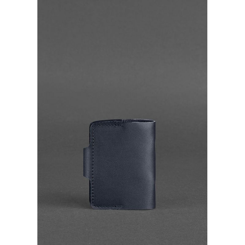 Кожаный кард-кейс 7.1 (Книжечка) темно-синий BN-KK-7-1-navy-blue фото