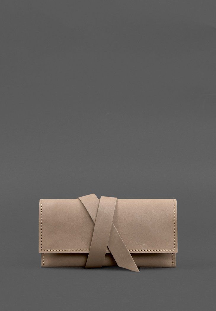 Шкіряний кисет для тютюну 1.0 світло-бежевий Crazy Horse BN-KT-1-beige-kr фото