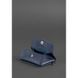 Кожаная монетница с клапаном 1.0 темно-синяя BN-CW-1-navy-blue фото 3
