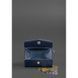 Кожаная монетница с клапаном 1.0 темно-синяя BN-CW-1-navy-blue фото 2