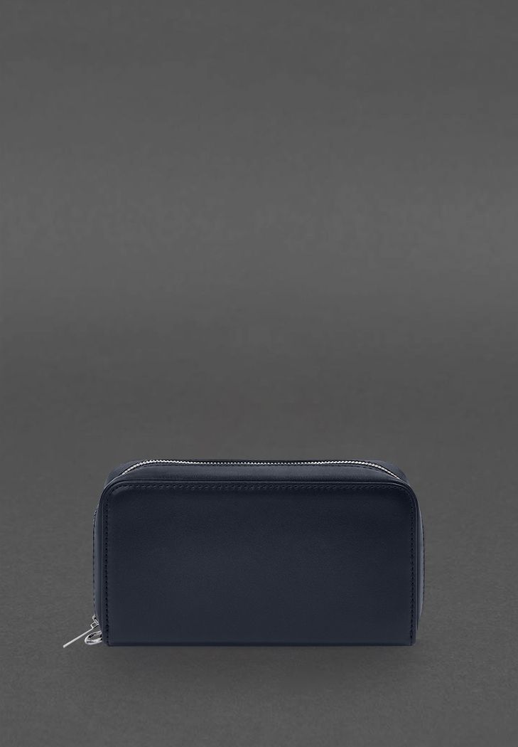 Шкіряний клатч-купюрник 4.0 синій краст BN-KLATCH-4-navy-blue фото