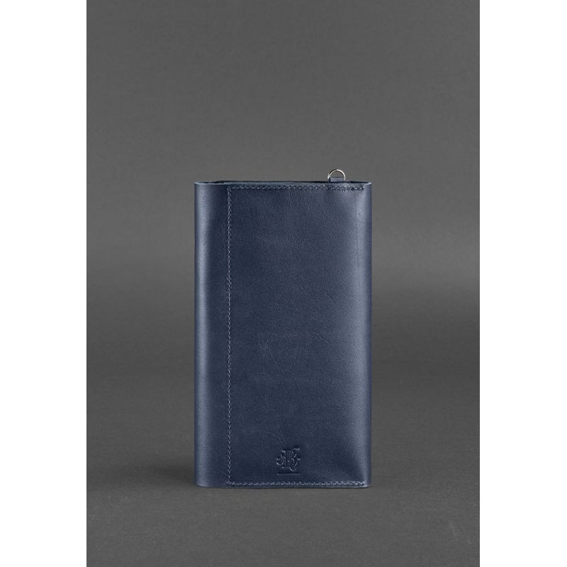 Кожаный клатч-органайзер (Тревел-кейс) 5.1 темно-синий BN-TK-5-1-navy-blue фото