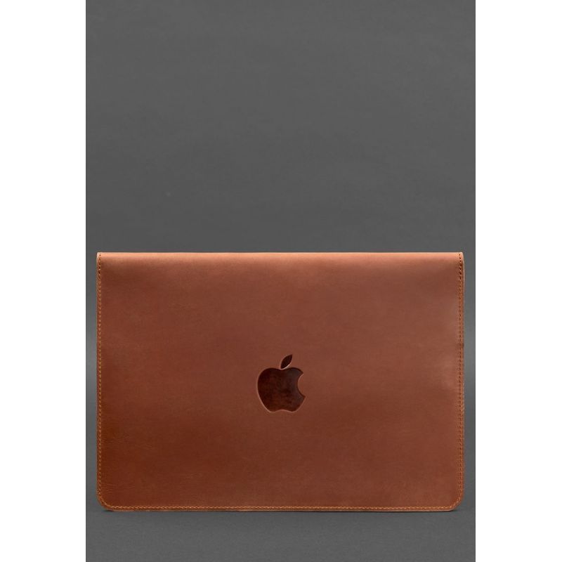 Шкіряний чохол-конверт на магнітах для MacBook 15 дюйм Світло-коричневий Crazy Horse BN-GC-11-k-kr фото