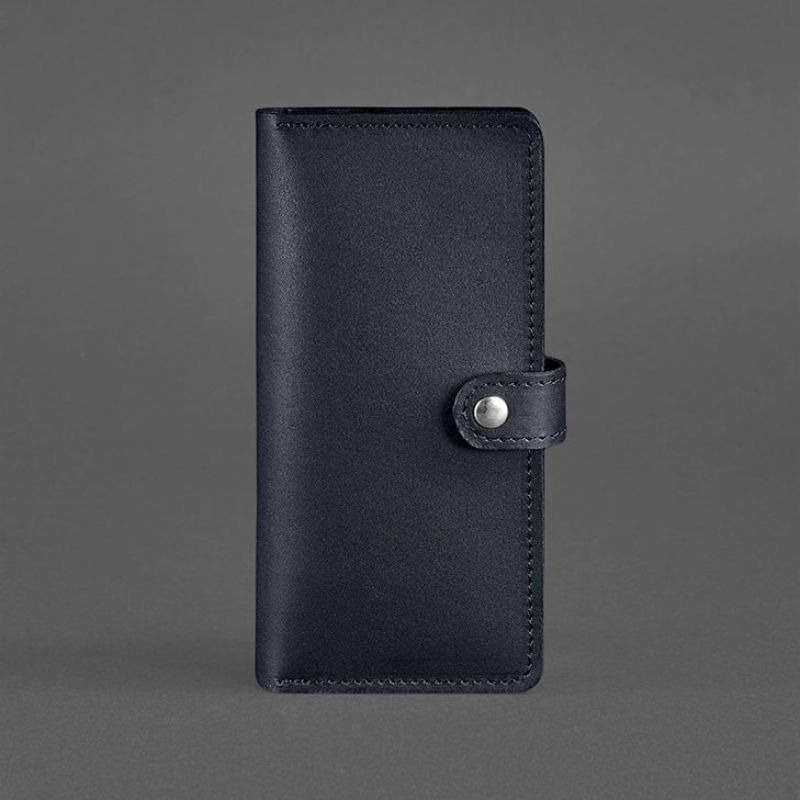 Шкіряне портмоне 7.0 темно-синє BN-PM-7-navy-blue фото