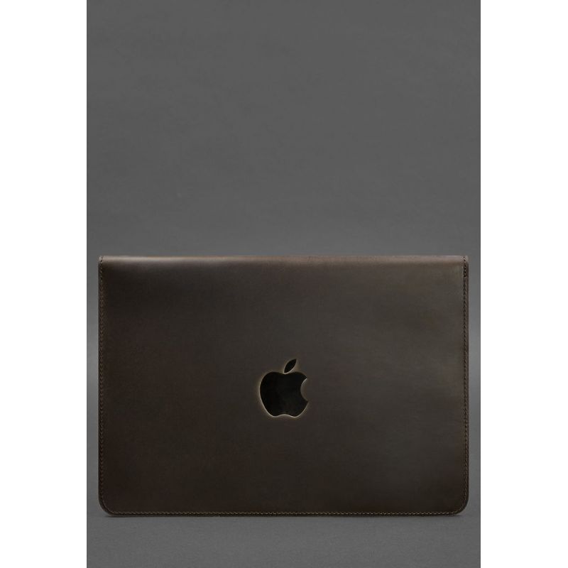 Шкіряний чохол-конверт на магнітах для MacBook 15 дюйм Темно-коричневий BN-GC-11-o фото
