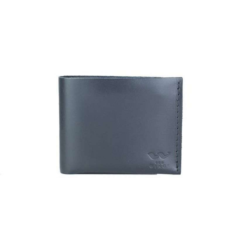 Шкіряний гаманець Mini синій TW-PM-1-dark-blue фото