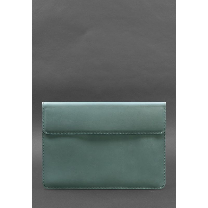 Кожаный чехол-конверт на магнитах для MacBook 13 Бирюзовый BN-GC-9-tiffany фото