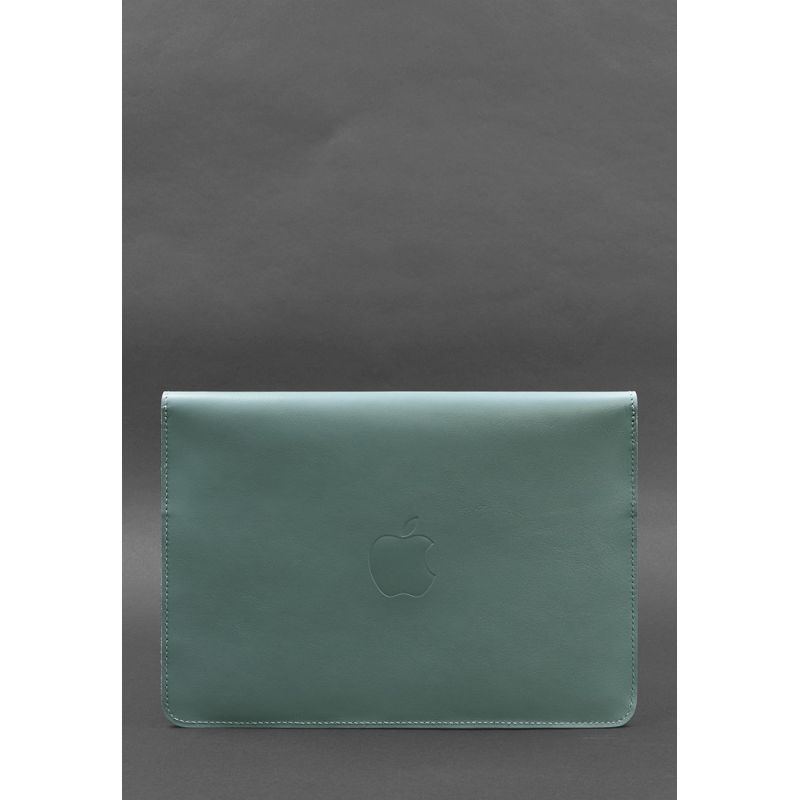 Кожаный чехол-конверт на магнитах для MacBook 13 Бирюзовый BN-GC-9-tiffany фото