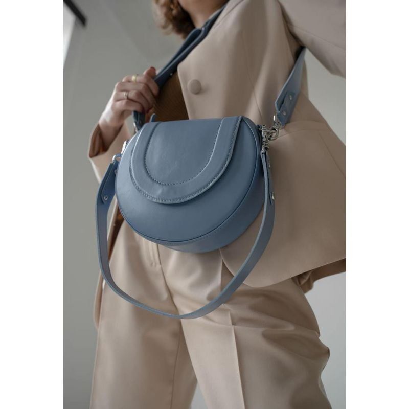 Жіноча шкіряна сумка Mandy блакитна TW-Mandy-light-blue фото