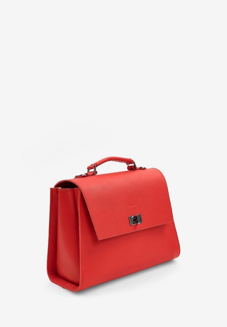 Жіноча сумка Classic червона Saffiano TW-Classic-red-saf фото