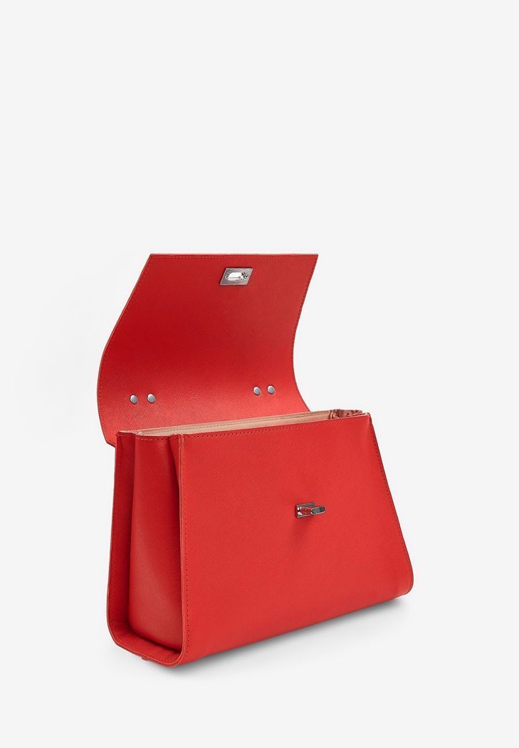 Жіноча сумка Classic червона Saffiano TW-Classic-red-saf фото