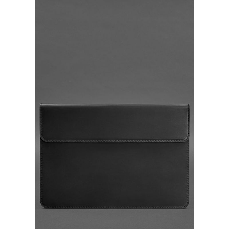 Кожаный чехол-конверт на магнитах для MacBook 15 дюйм Черный Crazy Horse BN-GC-11-g-kr фото