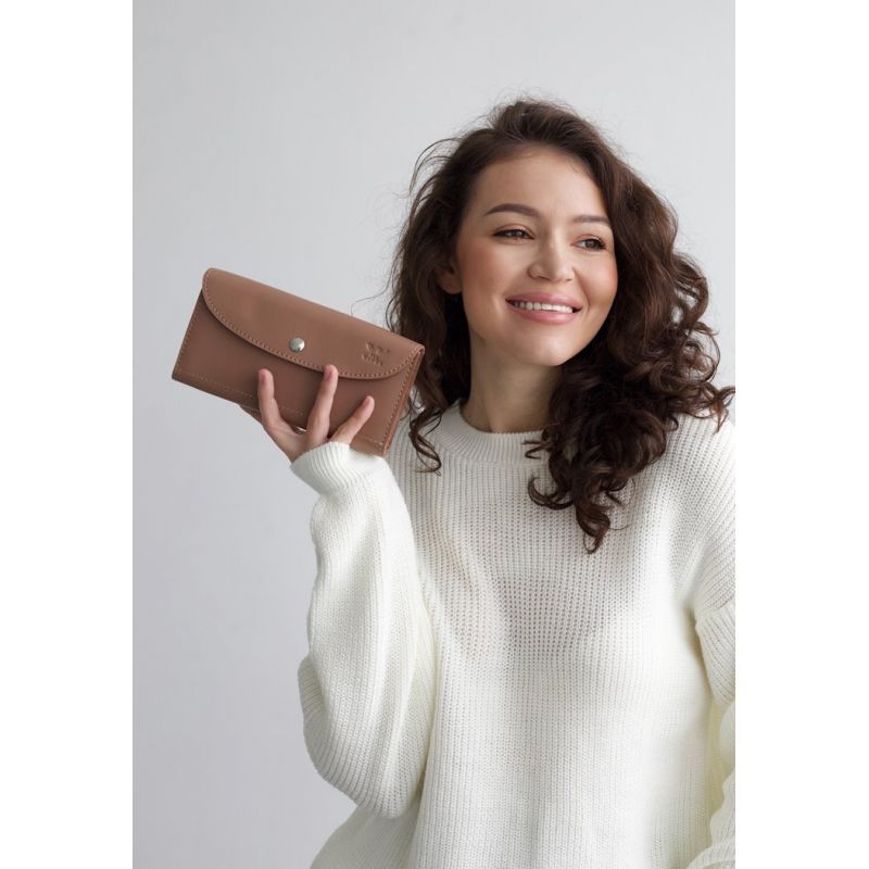 Кожаный кошелек Smart Wallet карамель краст TW-Smart-caramel фото