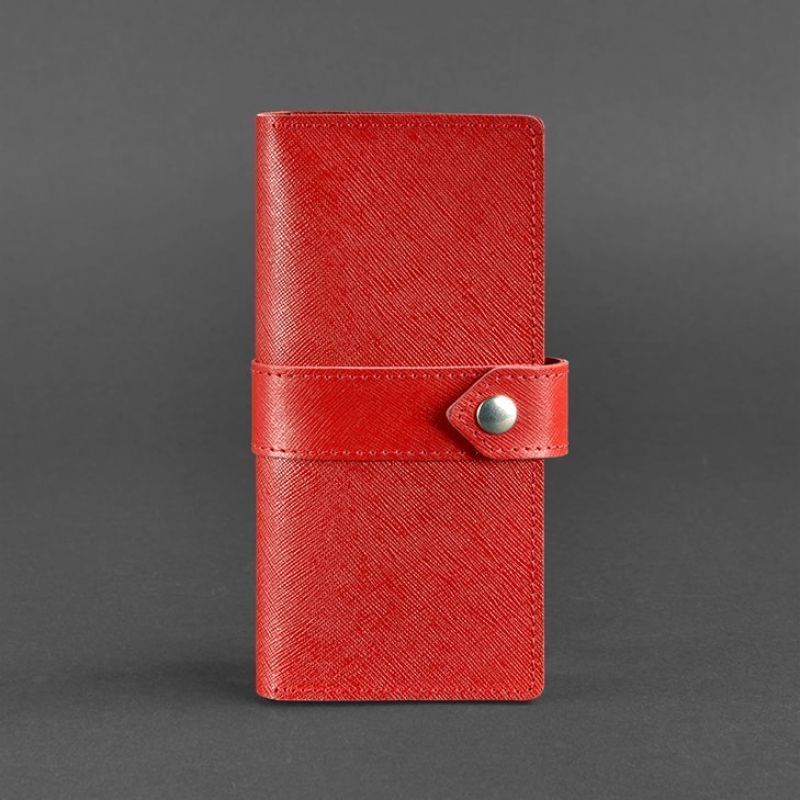 Шкіряне портмоне 3.1 червоне Saffiano BN-PM-3-1-bw-red фото