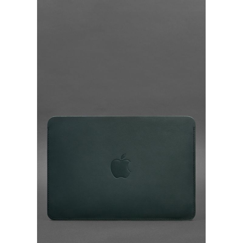 Чехол из натуральной кожи для MacBook 13 дюйм Зеленый краст BN-GC-7-malachite фото