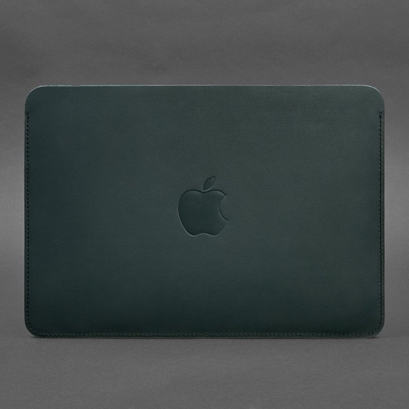Чехол из натуральной кожи для MacBook 13 дюйм Зеленый краст BN-GC-7-malachite фото