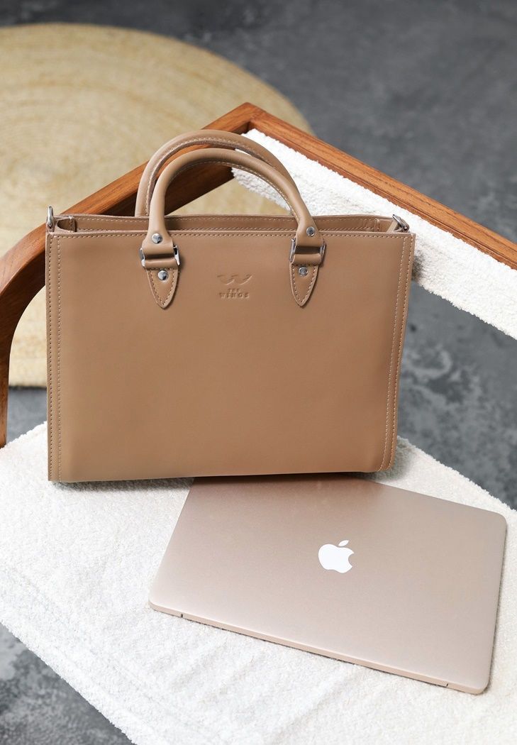 Жіноча шкіряна сумка Fancy A4 карамель краст TW-Fency-A4-caramel фото