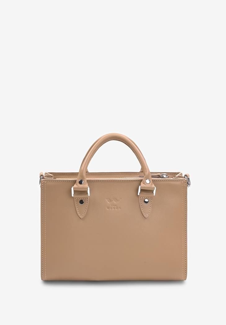 Жіноча шкіряна сумка Fancy A4 карамель краст TW-Fency-A4-caramel фото