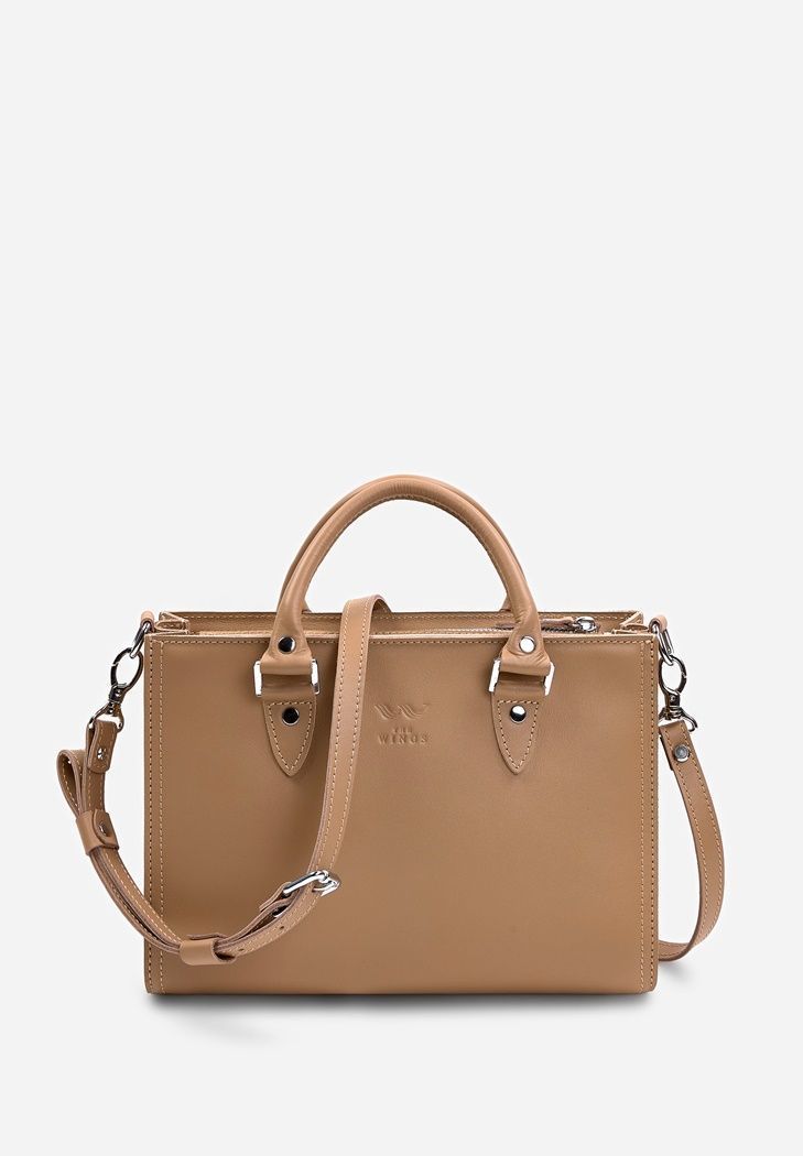 Жіноча шкіряна сумка Fancy A4 карамель краст TW-Fency-A4-caramel фото