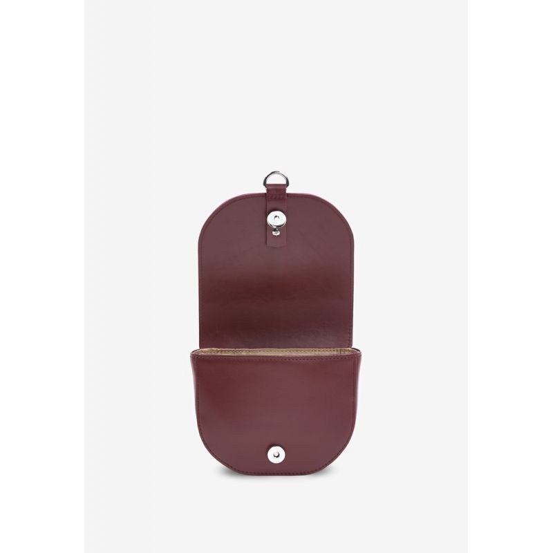 Женская кожаная сумка Ruby S бордовая краст TW-Rubby-small-vin фото