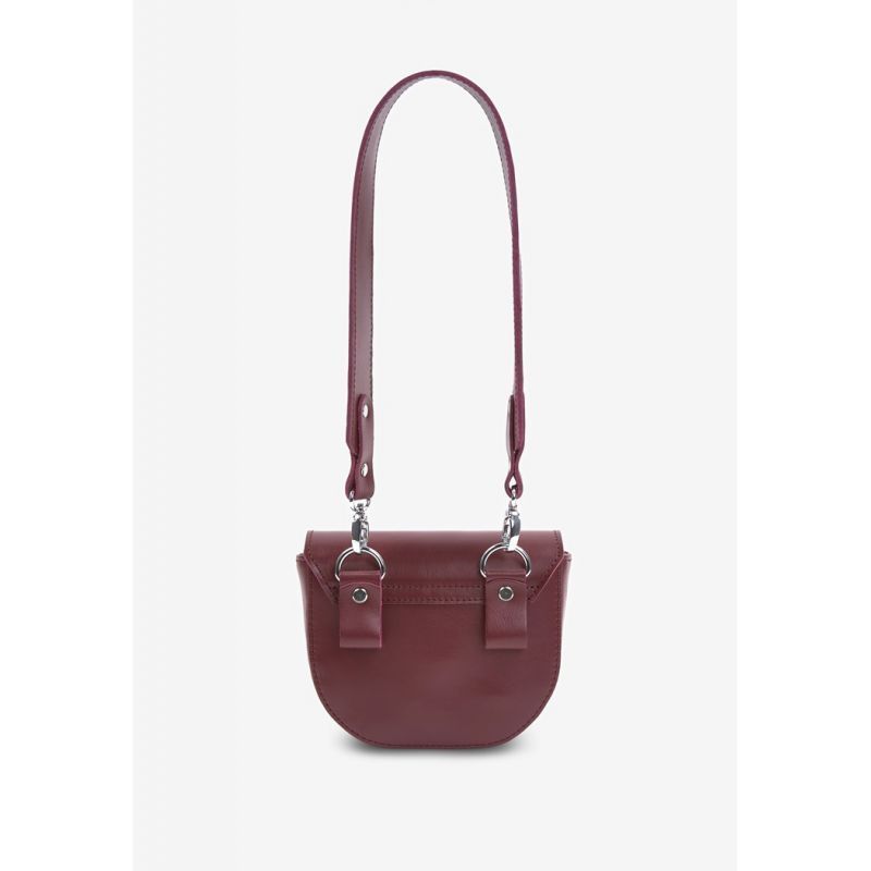 Женская кожаная сумка Ruby S бордовая краст TW-Rubby-small-vin фото