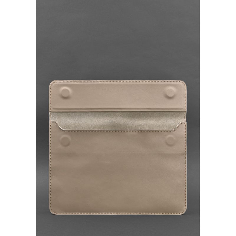 Шкіряний чохол-конверт на магнітах для MacBook 13 Світло-бежевий BN-GC-9-light-beige фото