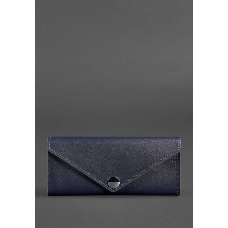 Жіночий шкіряний гаманець Керрі 1.0 темно-синій BN-W-1-navy-blue фото