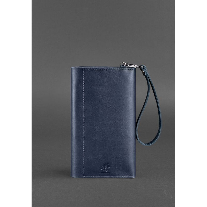 Шкіряний клатч-органайзер (Тревел-кейс) 5.0 Темно-синій BN-TK-5-navy-blue фото