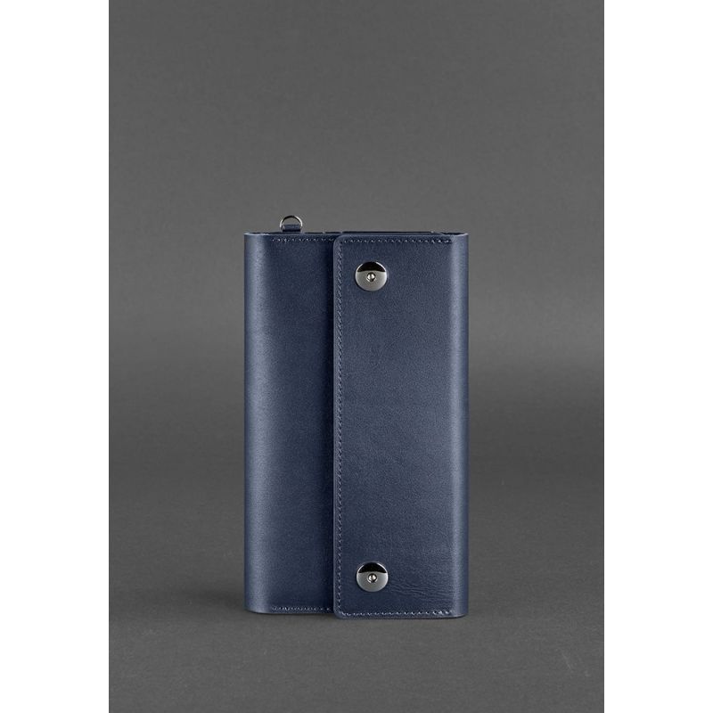 Шкіряний клатч-органайзер (Тревел-кейс) 5.0 Темно-синій BN-TK-5-navy-blue фото