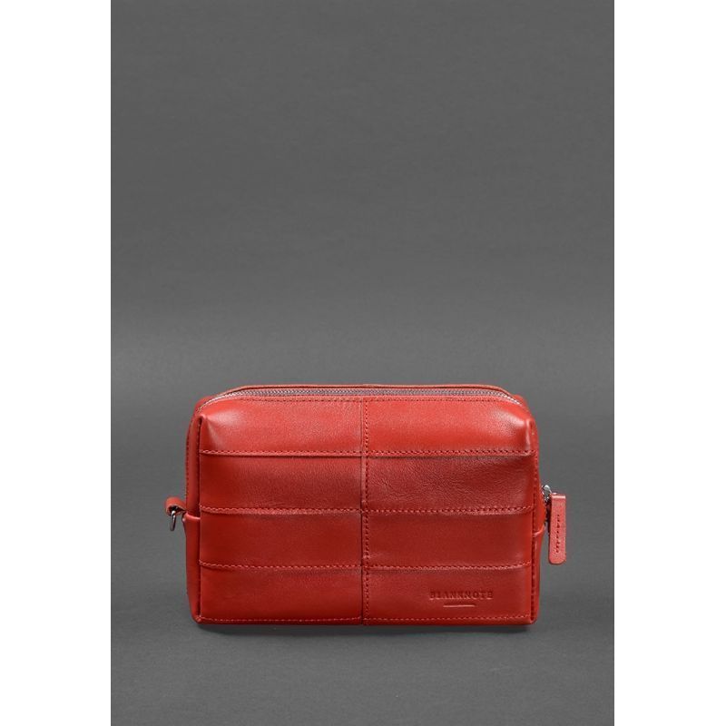 Шкіряна&nbsp;косметичка-несесер&nbsp;3.1&nbsp;Червоний&nbsp;краст BN-CB-3-1-red фото