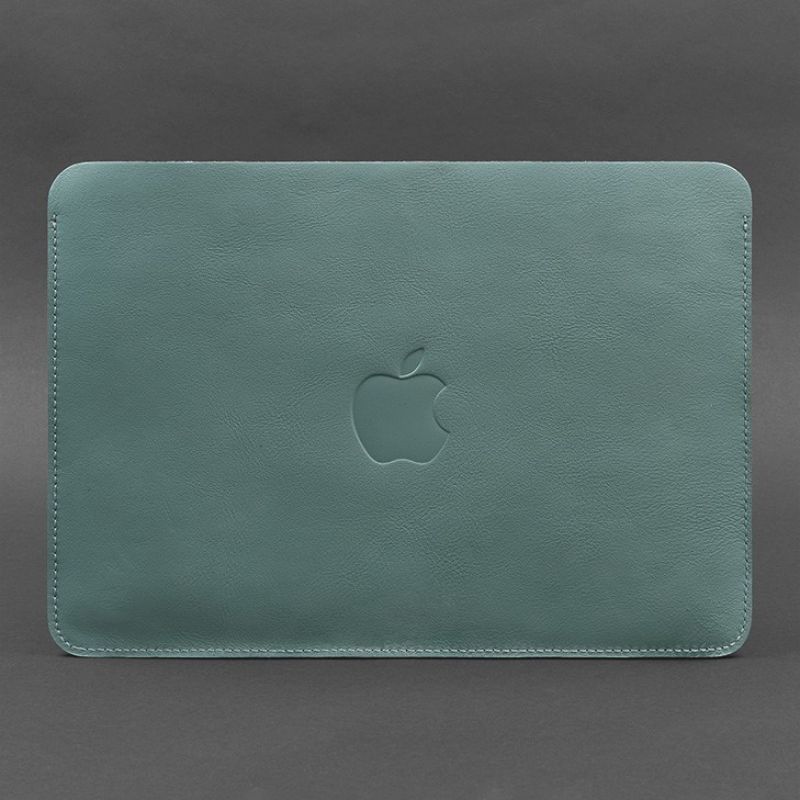Чохол із натуральної шкіридля MacBook 13 дюйм Бірюзовий BN-GC-7-tiffany фото