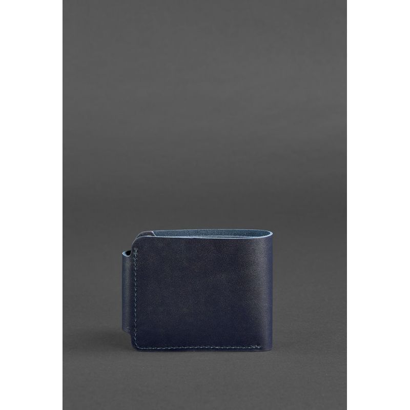 Мужское кожаное портмоне Zeus 9.0 темно-синее BN-PM-9-navy-blue фото