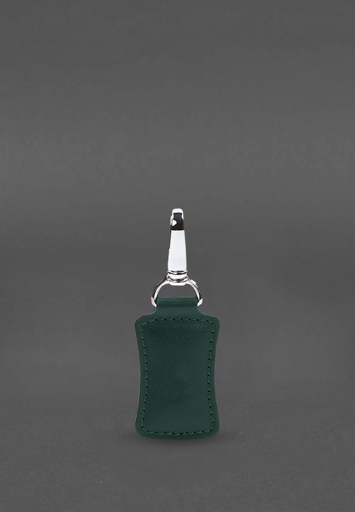 Шкіряний брелок Premium зелений BN-BK15-malachite фото