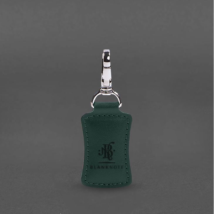 Шкіряний брелок Premium зелений BN-BK15-malachite фото