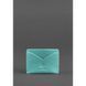 Женская кожаная визитница 5.0 бирюзоая BN-KK-5-tiffany фото 5