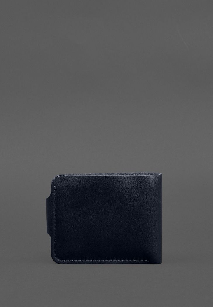 Шкіряне портмоне 9.1 Синій BN-PM-9-1-navy-blue фото