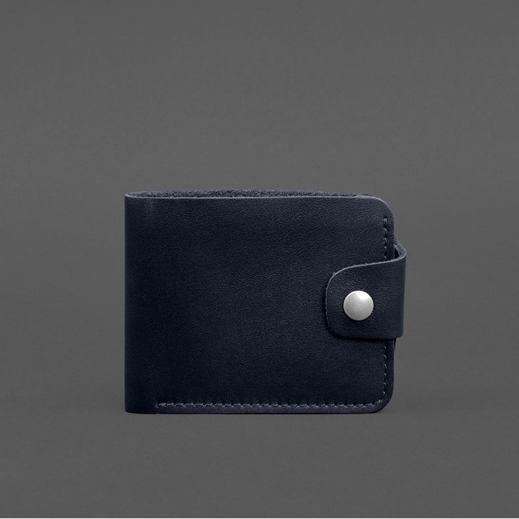Шкіряне портмоне 9.1 Синій BN-PM-9-1-navy-blue фото