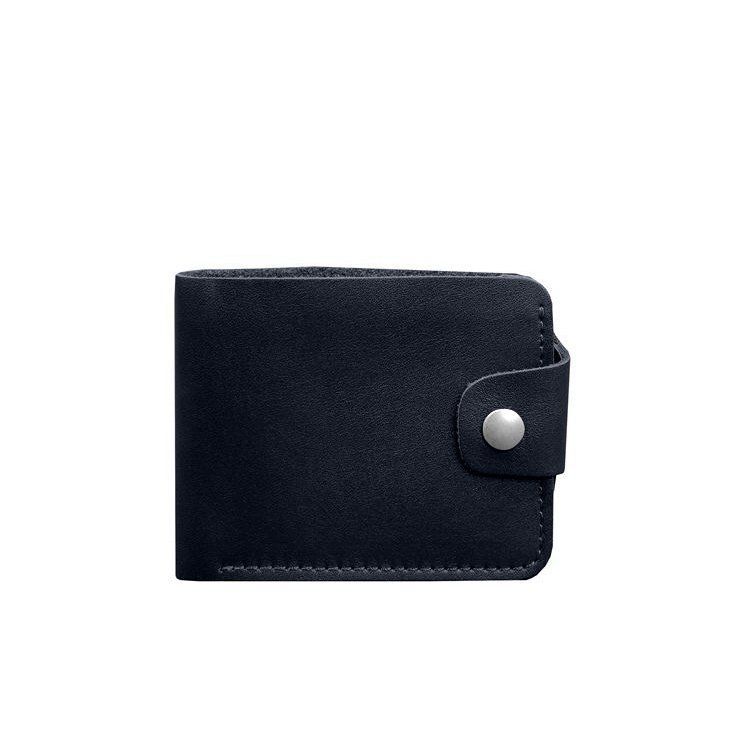 Кожаное портмоне 9.1 Синий BN-PM-9-1-navy-blue фото