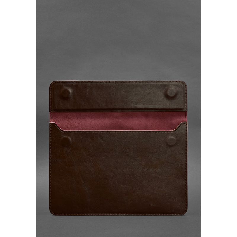 Шкіряний чохол-конверт на магнітах для MacBook 13 Бордовий BN-GC-9-vin фото