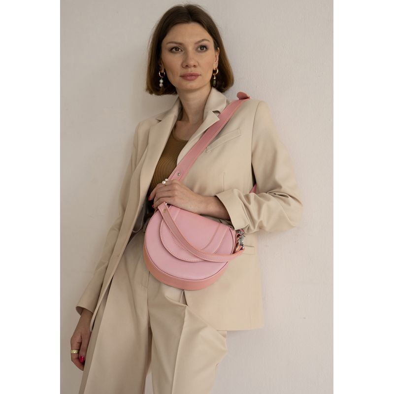 Жіноча шкіряна сумка Mandy рожева TW-Mandy-pink фото