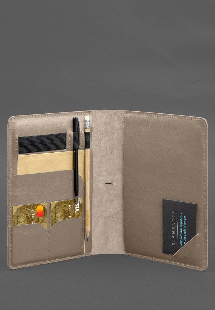 Кожаный блокнот А5 (софт-бук) 9.4 светло-бежевый BN-SB-9-4-light-beige фото