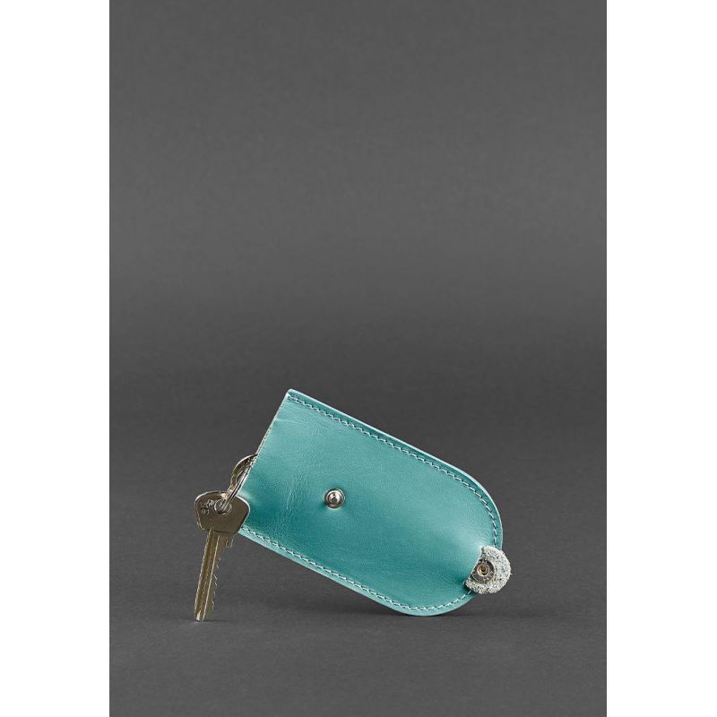 Женская кожаная ключница 2.0 бирюзовая BN-KL-2-tiffany фото