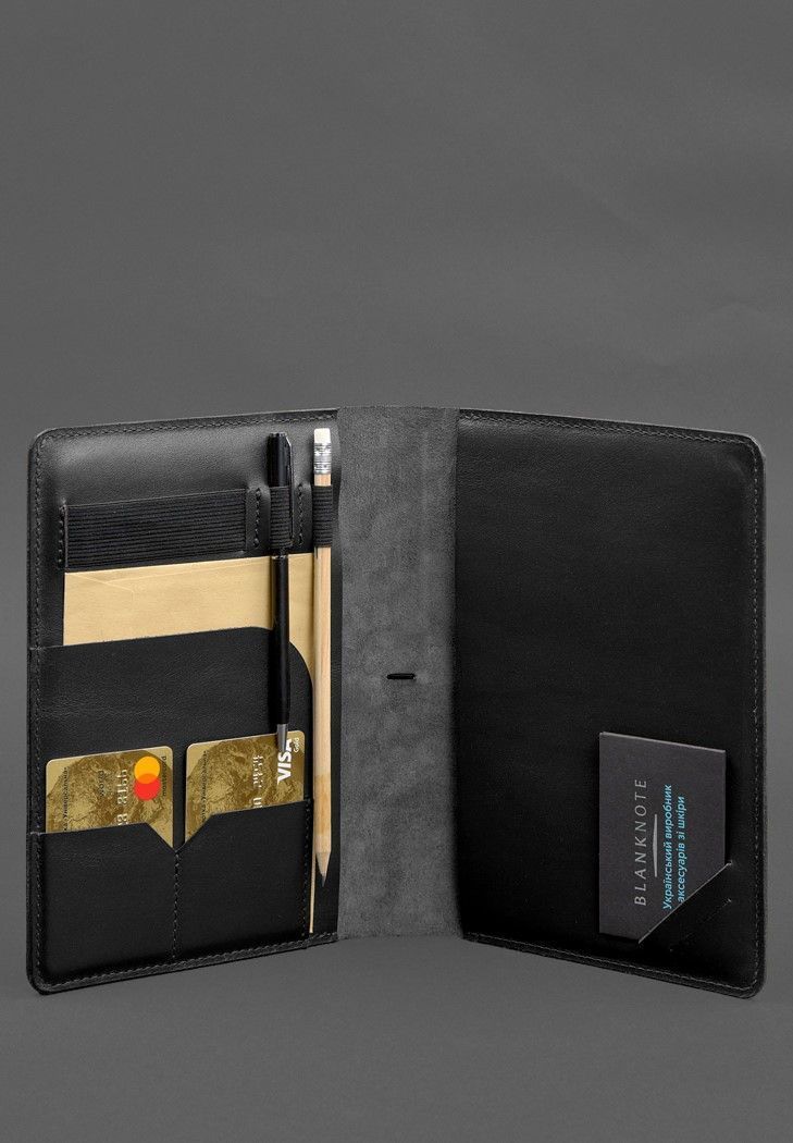 Кожаный блокнот А5 (софт-бук) 9.4 черный BN-SB-9-4-g фото