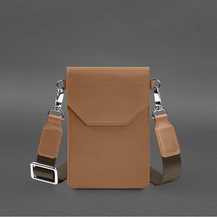 Шкіряна сумка для телефону maxi Карамель BN-GC-31-maxi-caramel фото