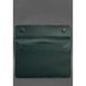 Кожаный чехол-конверт на магнитах для MacBook 16 дюйм Зеленый BN-GC-12-malachite фото 3