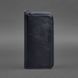 Кожаное портмоне на молнии 6.1 Темно-синее BN-PM-6-1-navy-blue фото 5